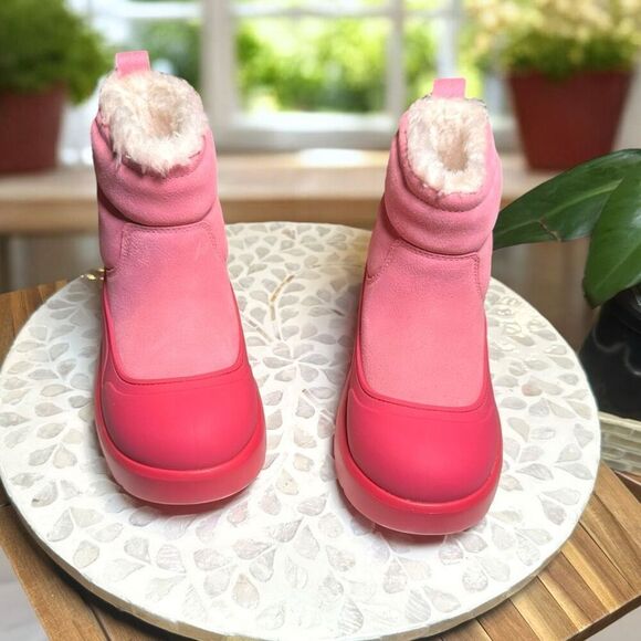 UGG Classic Mini Mod Winter Snow Waterproof Sherpa Lined Boot Sachet Pink Girls - Picture 5 of 12